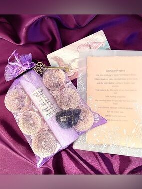 Midnight Velvet Bath Bomb Gift Set - Lavender & Rose Gold